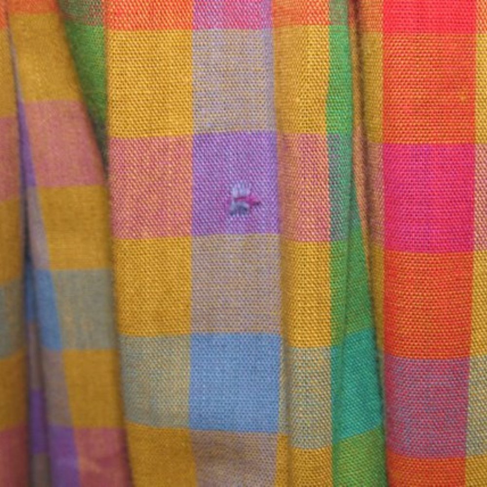 Vintage 50s Checkered Plaid School Girl Dress S - Picture 9 of 10